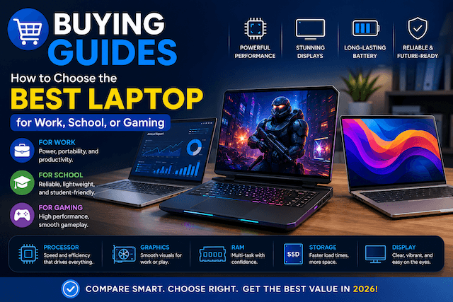 How to Choose the Best Laptop for Work, School, or Gaming in 2026