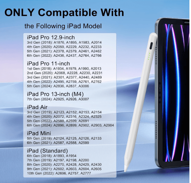 Khuci Fast-Charging Stylus Pen for iPad (2018-2025) — photo 2