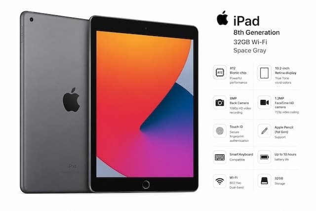 Apple iPad (8th Generation) 32GB Wi-Fi - Grade A+ Open Box (Refurbished) — photo 2