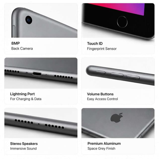 Apple iPad (7th Generation) 32GB Wi-Fi - Space Gray (Premium Refurbished Grade A+) — photo 2
