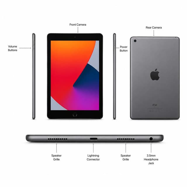 Apple iPad (6th Gen) 128GB Wi-Fi - Space Gray (Premium Refurbished Grade A) — photo 2